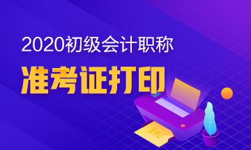 怎么打印2020年浙江初级会计准考证？